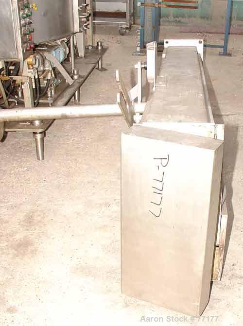 USED: Oakes continuous slurry mixer, model 60SMVJ40H, stainless steel. 440 gallon jacketed tank, 60" diameter x 36" deep. 1/2 hinged top cover. 8 fixed side wall bars, 8 bar agitator bottom driven by...