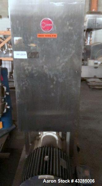 Used Stainless Steel Oakes Continuous Mixer, Model 8MB501