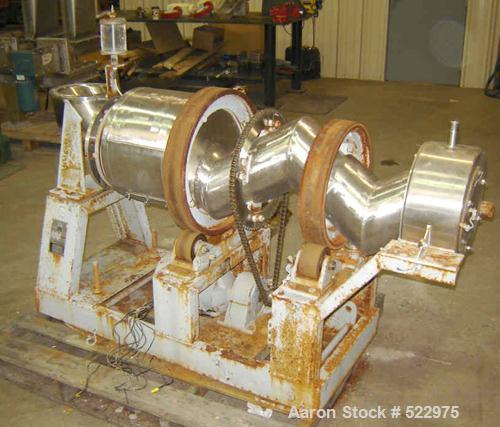 Unused-UNUSED: 8" Patterson Kelley continuous stainless steel zig zagblender, size 8. Rated for 150 pounds per cubic foot material. With3/4 hp, 1725 rpm, 230-460 volt explosion proof motor, chain dri...