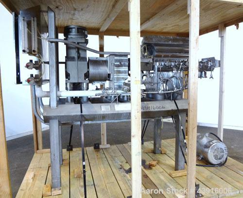 Used Readco 5" Twin Shaft Continuous Processor, 316 Stainless Steel.  (2) 5" Diameter x 36" long shafts with mixing elements.  Stainless steel jacketed barrel rated 150 psi at -20 to 400 degrees F, b...