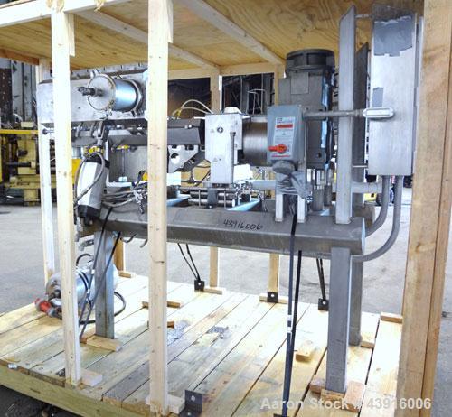 Used Readco 5" Twin Shaft Continuous Processor, 316 Stainless Steel.  (2) 5" Diameter x 36" long shafts with mixing elements.  Stainless steel jacketed barrel rated 150 psi at -20 to 400 degrees F, b...