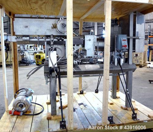 Used Readco 5" Twin Shaft Continuous Processor, 316 Stainless Steel.  (2) 5" Diameter x 36" long shafts with mixing elements.  Stainless steel jacketed barrel rated 150 psi at -20 to 400 degrees F, b...