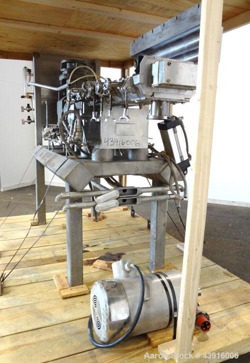 Used Readco 5" Twin Shaft Continuous Processor, 316 Stainless Steel.  (2) 5" Diameter x 36" long shafts with mixing elements.  Stainless steel jacketed barrel rated 150 psi at -20 to 400 degrees F, b...
