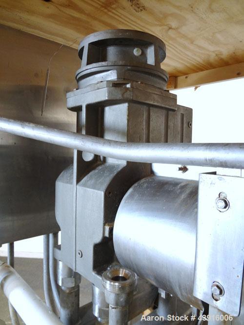 Used Readco 5" Twin Shaft Continuous Processor, 316 Stainless Steel.  (2) 5" Diameter x 36" long shafts with mixing elements.  Stainless steel jacketed barrel rated 150 psi at -20 to 400 degrees F, b...