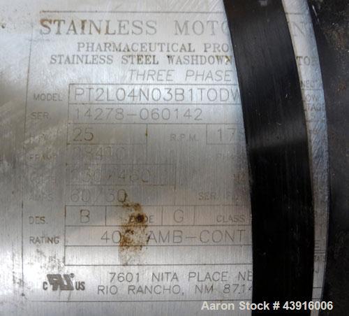 Used Readco 5" Twin Shaft Continuous Processor, 316 Stainless Steel.  (2) 5" Diameter x 36" long shafts with mixing elements.  Stainless steel jacketed barrel rated 150 psi at -20 to 400 degrees F, b...