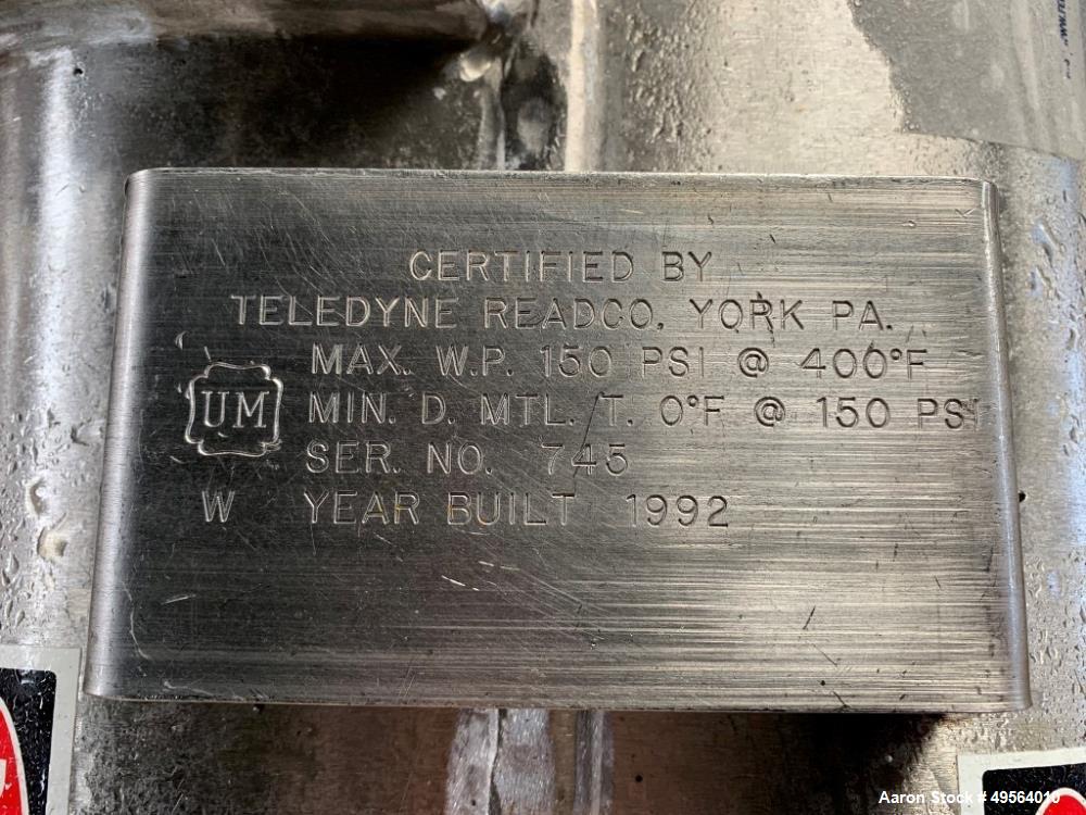 Used Teledyne Readco 6" Continuous Processor, Model P.