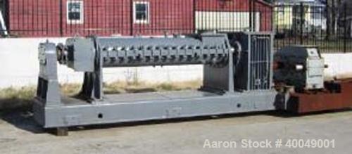 Readco Twin Screw Continuous Mixer,  (2) Approximately 13" diameter x 6' long Screws. Stainless steel.  With 300 hp Drive.  (More information about this item will be posted shortly)