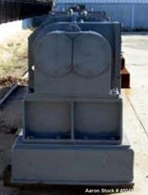 Readco Twin Screw Continuous Mixer,  (2) Approximately 13" diameter x 6' long Screws. Stainless steel.  With 300 hp Drive.  (More information about this item will be posted shortly)
