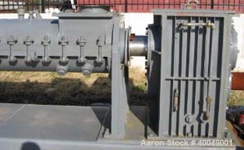 Readco Twin Screw Continuous Mixer,  (2) Approximately 13" diameter x 6' long Screws. Stainless steel.  With 300 hp Drive.  (More information about this item will be posted shortly)