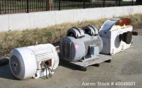 Readco Twin Screw Continuous Mixer,  (2) Approximately 13" diameter x 6' long Screws. Stainless steel.  With 300 hp Drive.  (More information about this item will be posted shortly)