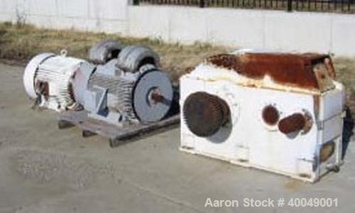 Readco Twin Screw Continuous Mixer,  (2) Approximately 13" diameter x 6' long Screws. Stainless steel.  With 300 hp Drive.  (More information about this item will be posted shortly)