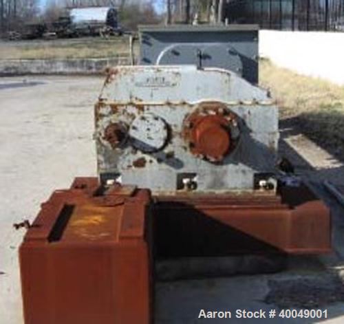 Readco Twin Screw Continuous Mixer,  (2) Approximately 13" diameter x 6' long Screws. Stainless steel.  With 300 hp Drive.  (More information about this item will be posted shortly)