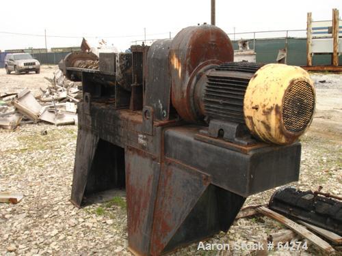 USED: Teledyne Readco continuous compounder processor. Size 6" diameter x 44" long barrel, stainless steel contact parts, carbon steel jacket rated 150 psig, internal 50 psi, 8 square feet heat trans...