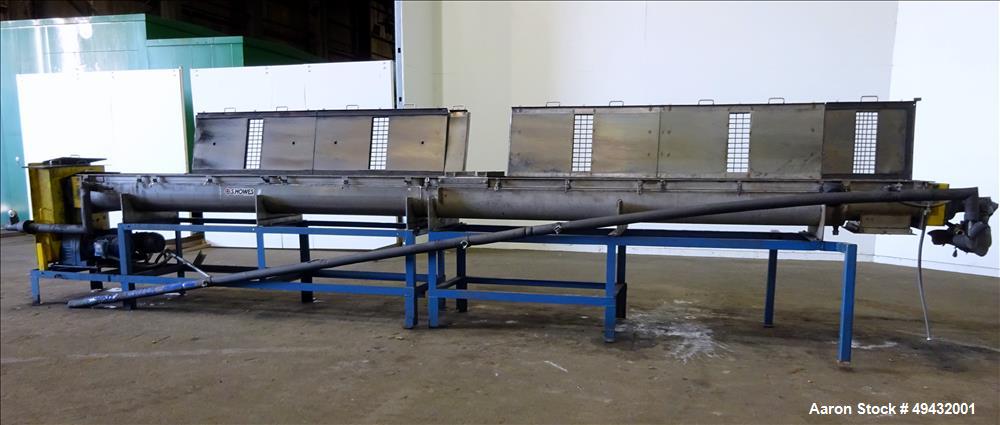 Used S. Howes Jacketed Cooling Conveyor, Model 9TS12-J