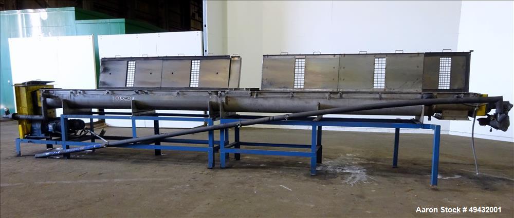 Used- S. Howes Jacketed Cooling Conveyor, Model 9TS12-J