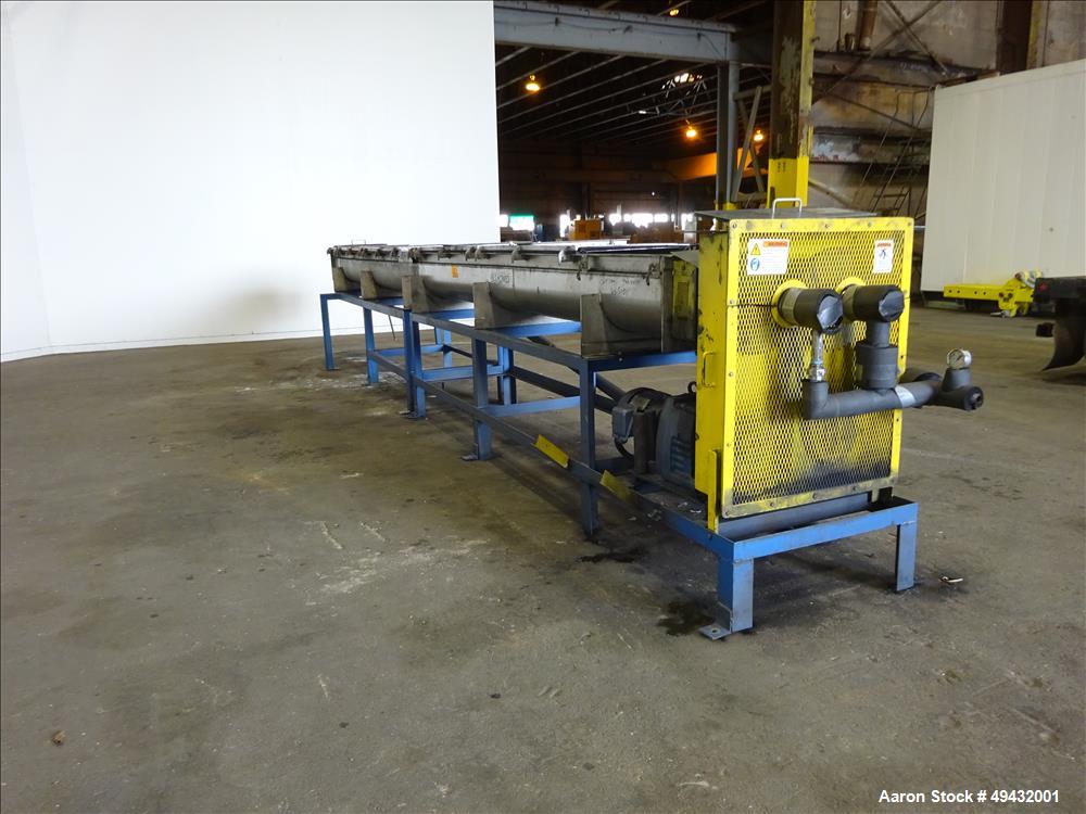 Used- S. Howes Jacketed Cooling Conveyor, Model 9TS12-J