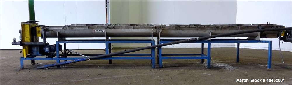 Used S. Howes Jacketed Cooling Conveyor, Model 9TS12-J