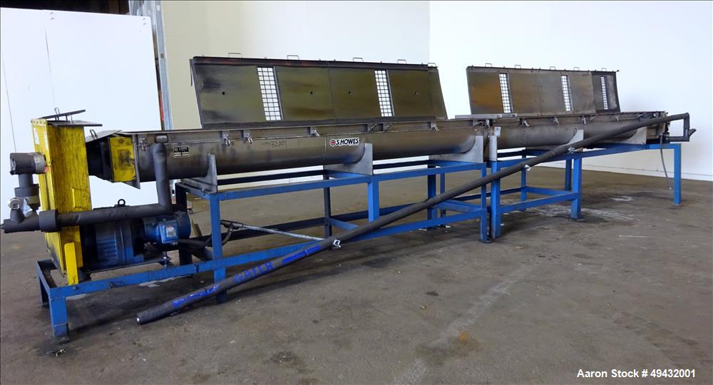 Used- S. Howes Jacketed Cooling Conveyor, Model 9TS12-J