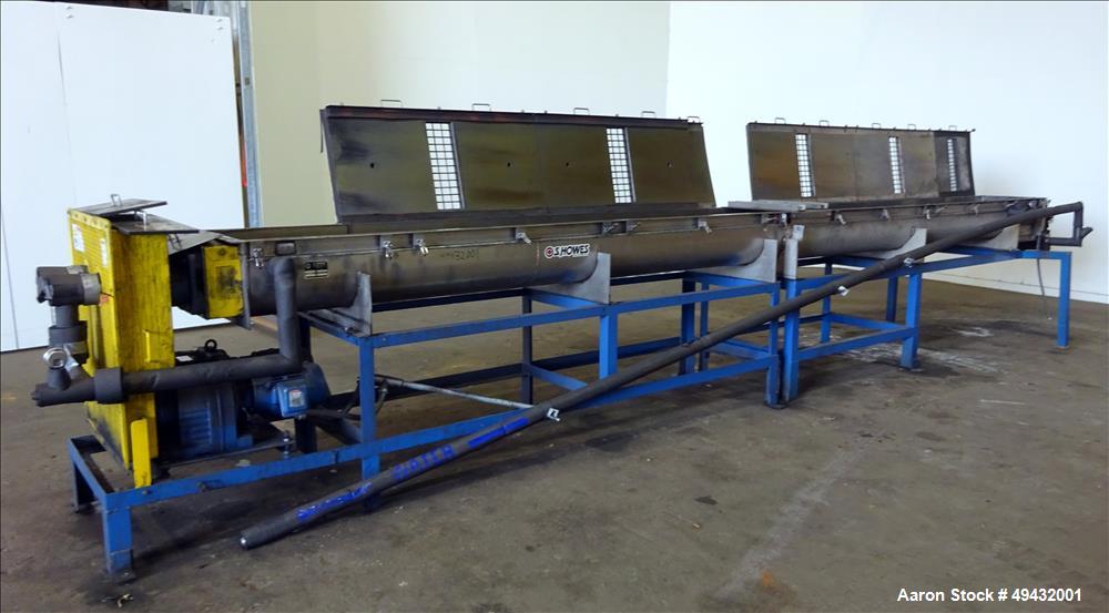 Used- S. Howes Jacketed Cooling Conveyor, Model 9TS12-J