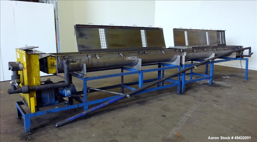 Used S. Howes Jacketed Cooling Conveyor, Model 9TS12-J