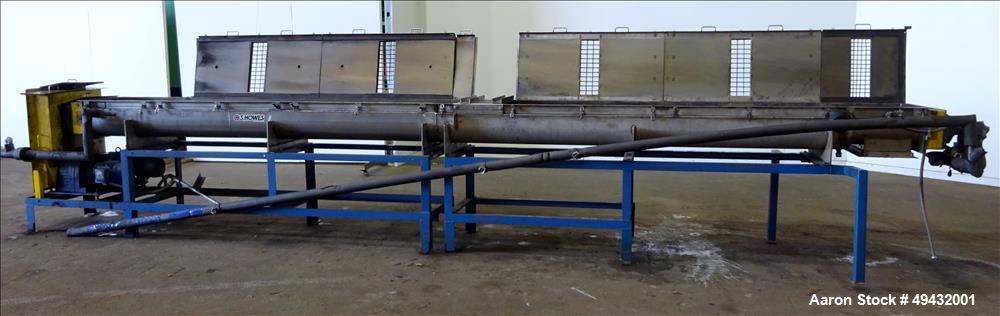 Used S. Howes Jacketed Cooling Conveyor, Model 9TS12-J