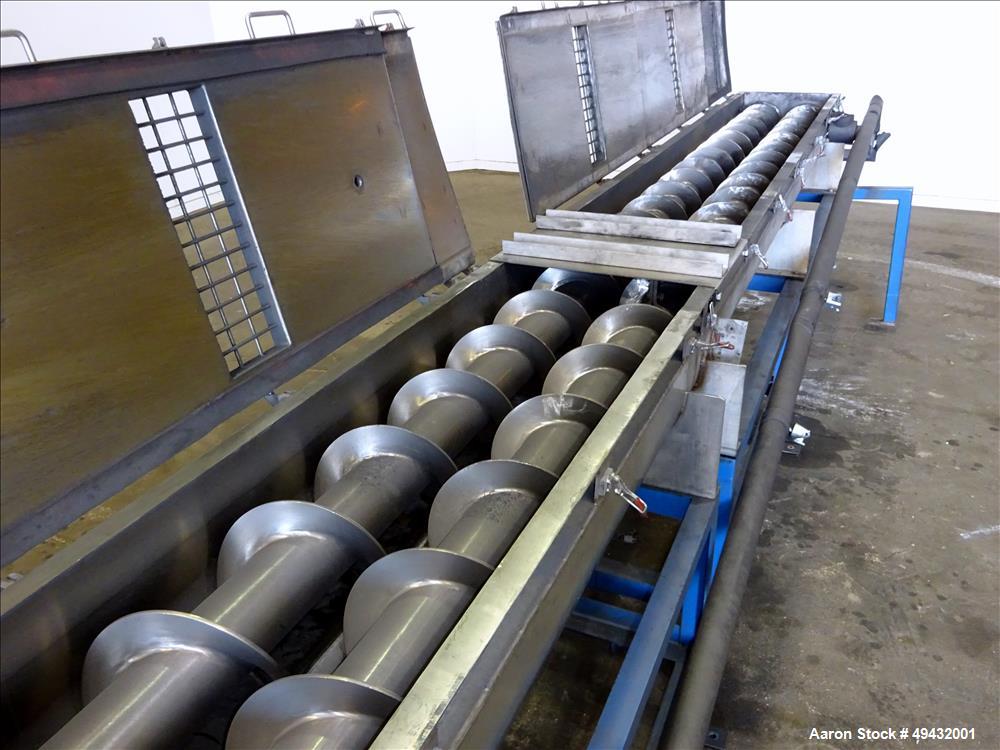 Used S. Howes Jacketed Cooling Conveyor, Model 9TS12-J
