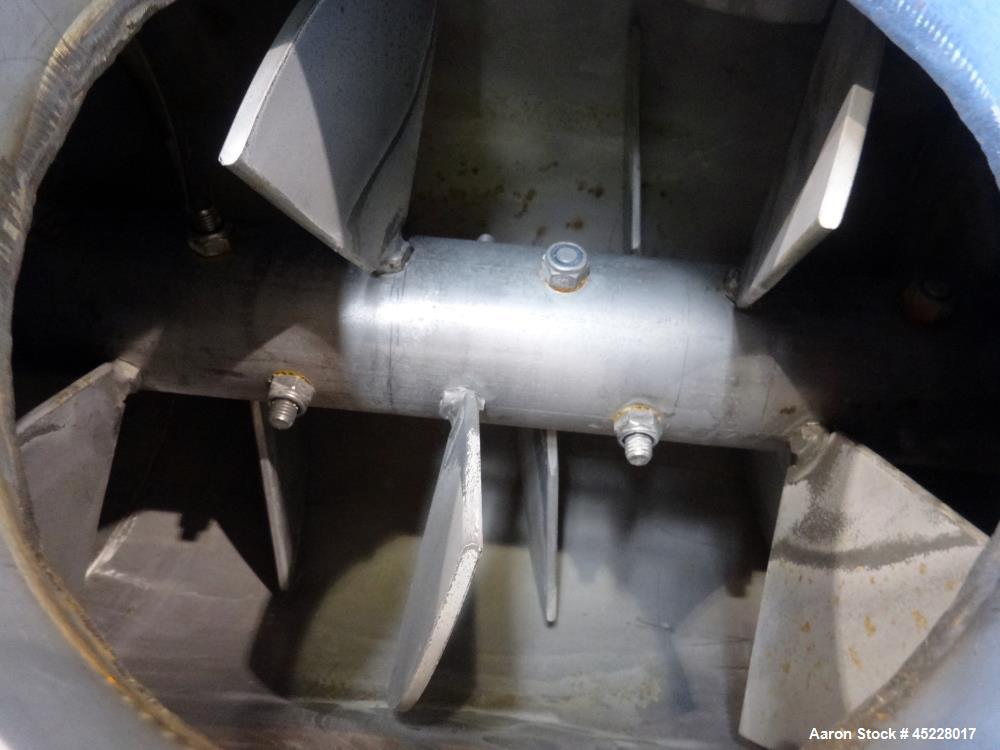 Used AMMAG Continuous Paddle Mixer, Model SCHN 350, 304 Stainless Steel. Trough approximate 187" long x 14-1/8" wide x 16" deep, with 304 stainless steel jacket. 304 stainless steel mixing blade appr...