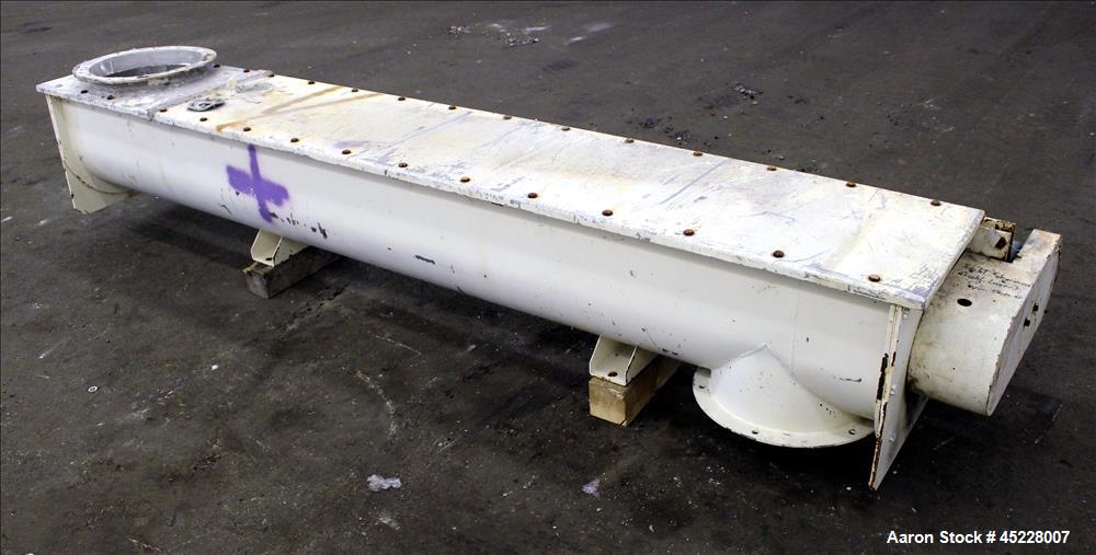 Used AMMAG Continuous Paddle Mixer, Model SCHN, 304 Stainless Steel. Trough approximate 106" long x 14-1/8" wide x 16" deep, with 304 stainless steel jacket. 304 stainless steel mixing blade approxim...