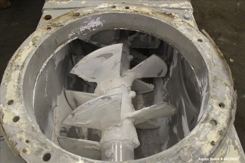 Used AMMAG Continuous Paddle Mixer, Model SCHN, 304 Stainless Steel. Trough approximate 106" long x 14-1/8" wide x 16" deep, with 304 stainless steel jacket. 304 stainless steel mixing blade approxim...