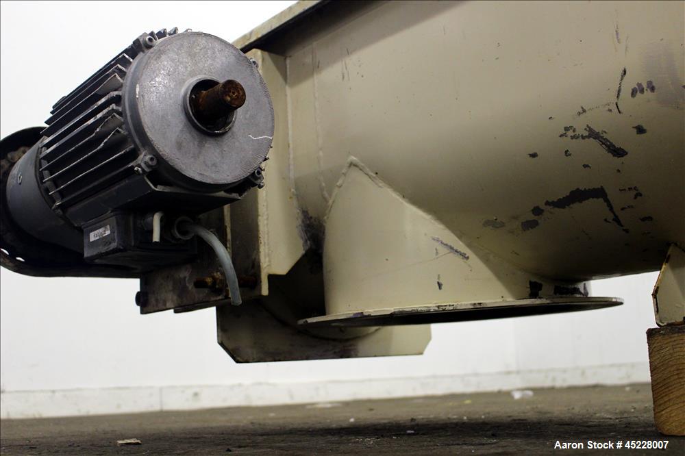 Used AMMAG Continuous Paddle Mixer, Model SCHN, 304 Stainless Steel. Trough approximate 106" long x 14-1/8" wide x 16" deep, with 304 stainless steel jacket. 304 stainless steel mixing blade approxim...