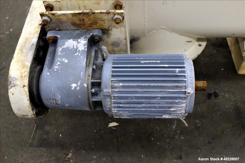 Used AMMAG Continuous Paddle Mixer, Model SCHN, 304 Stainless Steel. Trough approximate 106" long x 14-1/8" wide x 16" deep, with 304 stainless steel jacket. 304 stainless steel mixing blade approxim...