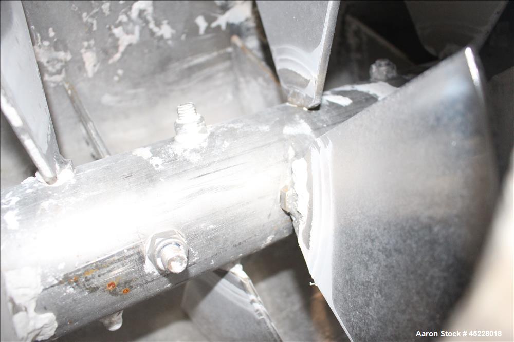 Used AMMAG Continuous Paddle Mixer, Model SCHN, 304 Stainless Steel. Trough approximate 187" long x 14-1/8" wide x 16" deep, with 304 stainless steel jacket. 304 stainless steel mixing blade approxim...