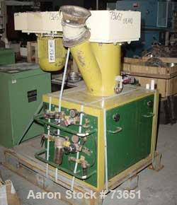 USED: Schugi mixer, type Flexomix 250. Carbon steel construction, rubber lined on product contact parts. (1) 5.9" diameter (150mm dia) product inlet, (1) 9.8" diameter (250mm) product outlet. Belt dr...
