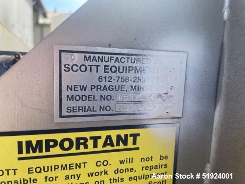Used Scott Equipment Model HSB1284SS Continuous Pin Mixer