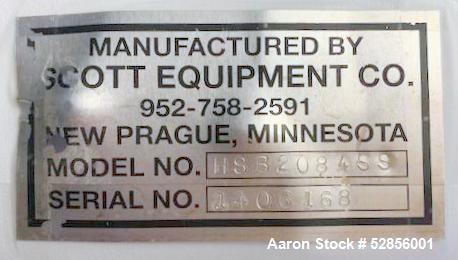 Used Scott Equipment High Speed Continuous Mixer