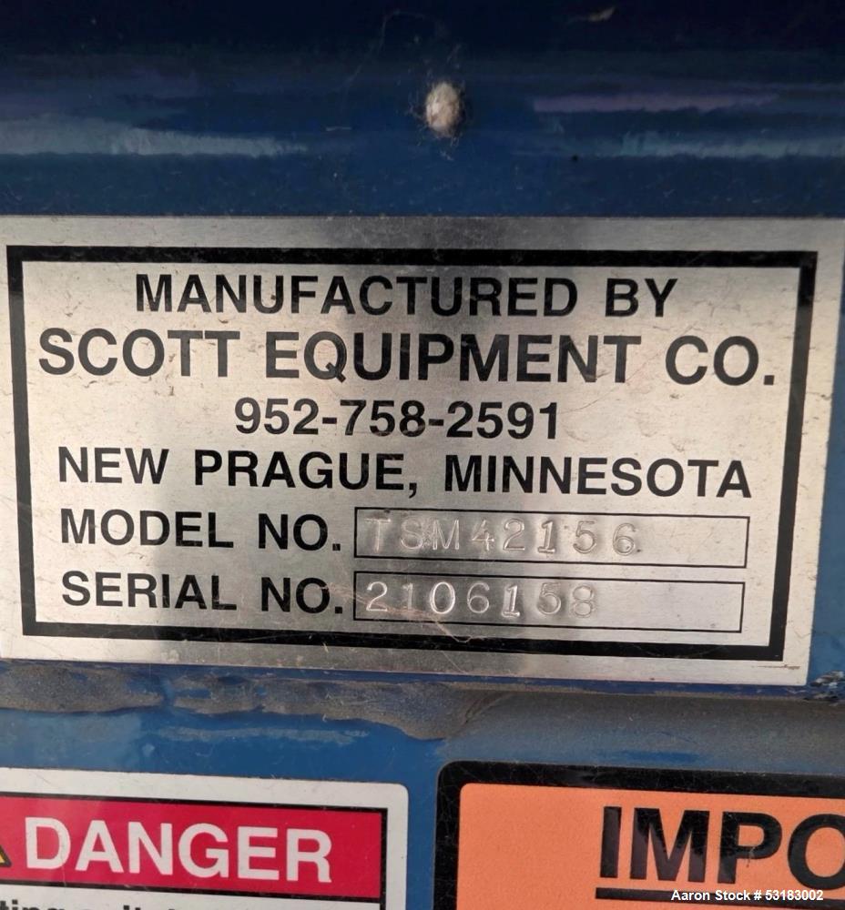 Unused Scott TSM42156 Twin-Shaft Continuous Mixer – 5 TPH Industrial Continuous Paddle Blender