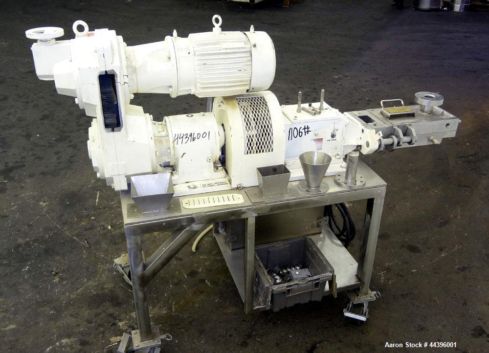 Used Teledyne Readco 2" Twin Shaft Continuous Processor
