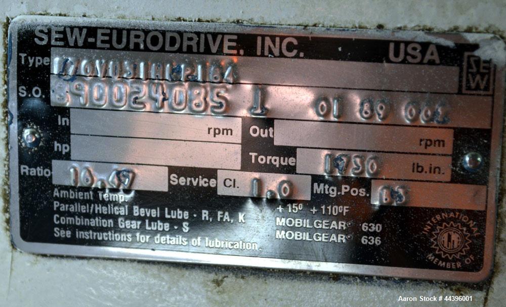 Used Teledyne Readco 2" Twin Shaft Continuous Processor