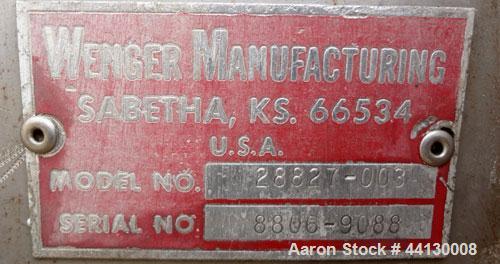 Used Stainless Steel Wenger Continuous Liquid Blend Mixer, Model 28827-003