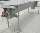 Used Continuous Screw/Paddle Mixer, 316 stainless steel. 9
