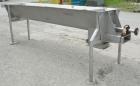 Used Continuous Screw/Paddle Mixer, 316 stainless steel. 9