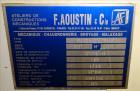 Used- F. Aoustin Malaxeur Extrudeur / Extruder Twin-Screw Continuous Mixing/Extr