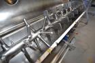 Used GEM Equipment Continuous Mixer, Stainless Steel. Clamshell non-jacketed chamber approximate 16