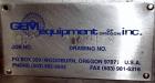 Used GEM Equipment Continuous Mixer, Stainless Steel. Clamshell non-jacketed chamber approximate 16