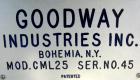 Used Goodway Industries Continuous Mixer, model CML25, 304 stainless steel. 10