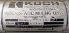 Used Koch-Glitsch Static Mixer, Type SMX, Stainless Steel. (6) Mixing elements, approximate 3-1/2