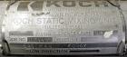 Used Koch-Glitsch Static Mixer, Type SMX, Stainless Steel. (6) Mixing elements, approximate 3-1/2