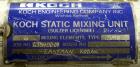 Used Koch-Glitsch Static Mixer, Type SMX, Stainless Steel. (6) Mixing elements, approximate 3-1/2