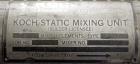 Used Koch-Glitsch Static Mixer, Type SMX, Stainless Steel. (6) Mixing elements, approximate 3-1/2