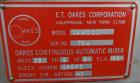 Used E.T. Oakes Continuous Automatic Mixer, Model 14MC10
